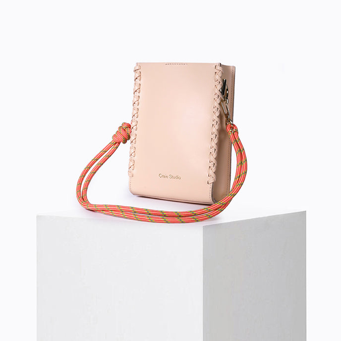 Craie Pochette Essence Stitch Pêche