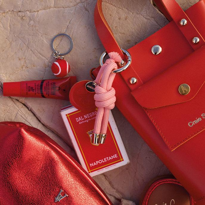 Craie Porte-Clefs Corde Fushia