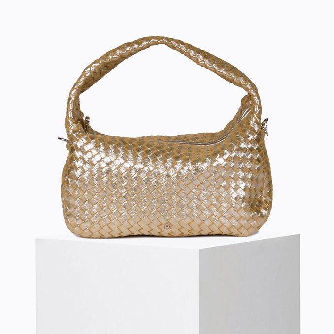 Craie Sac Ballon Tressé Or