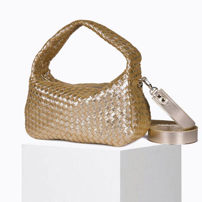 Craie Sac Ballon Tressé Or