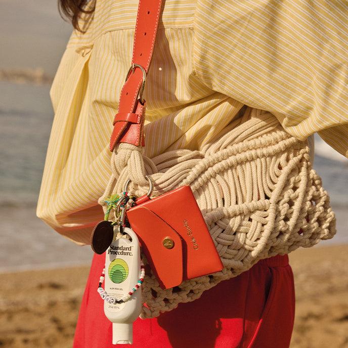 Craie Sac Cream Macramé Jaune & Naturel