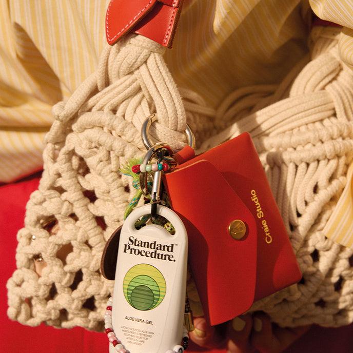 Craie Sac Cream Macramé Rouge & Naturel