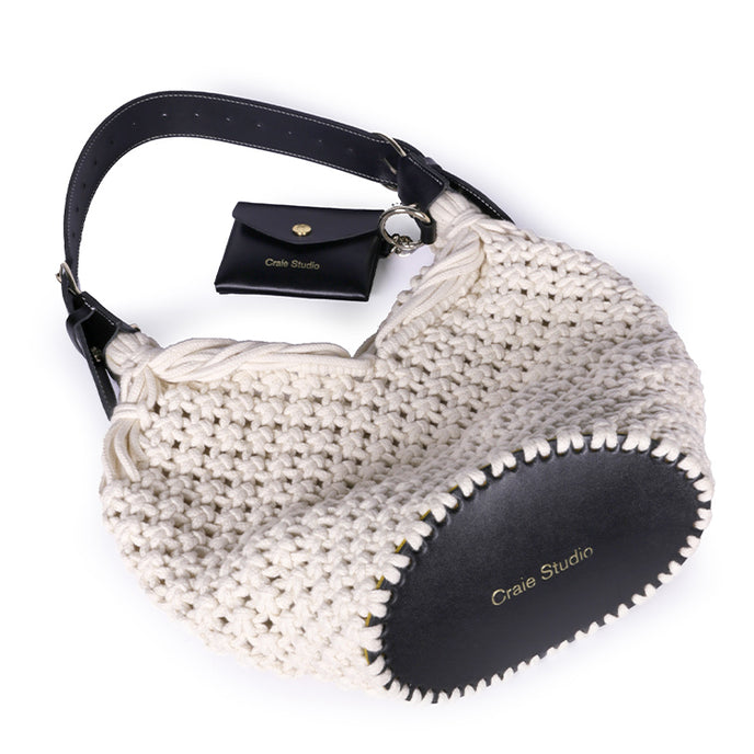 Craie Sac Dream Macramé Noir & Naturel