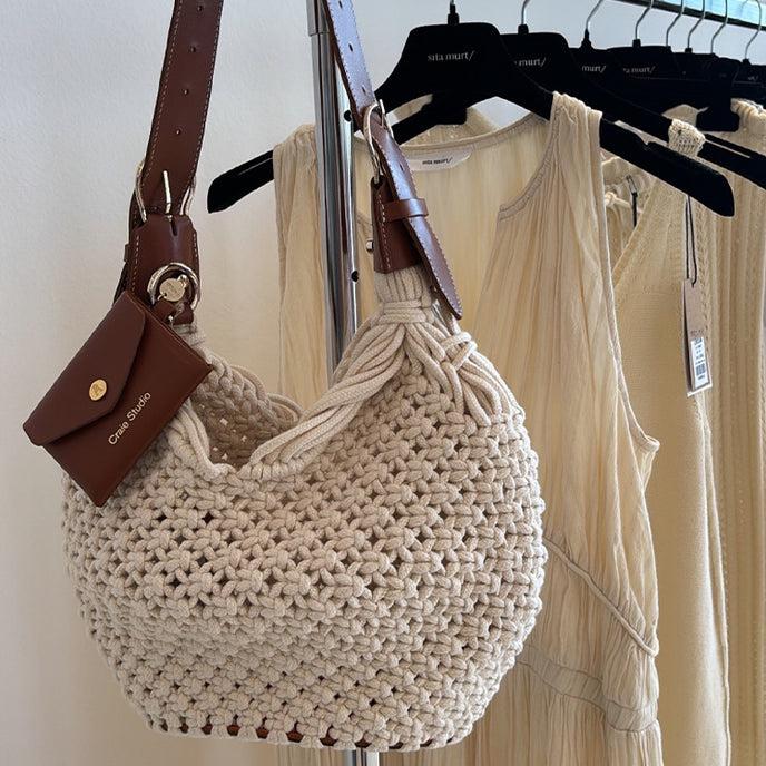 Craie Sac Dream Macramé Tan & Naturel