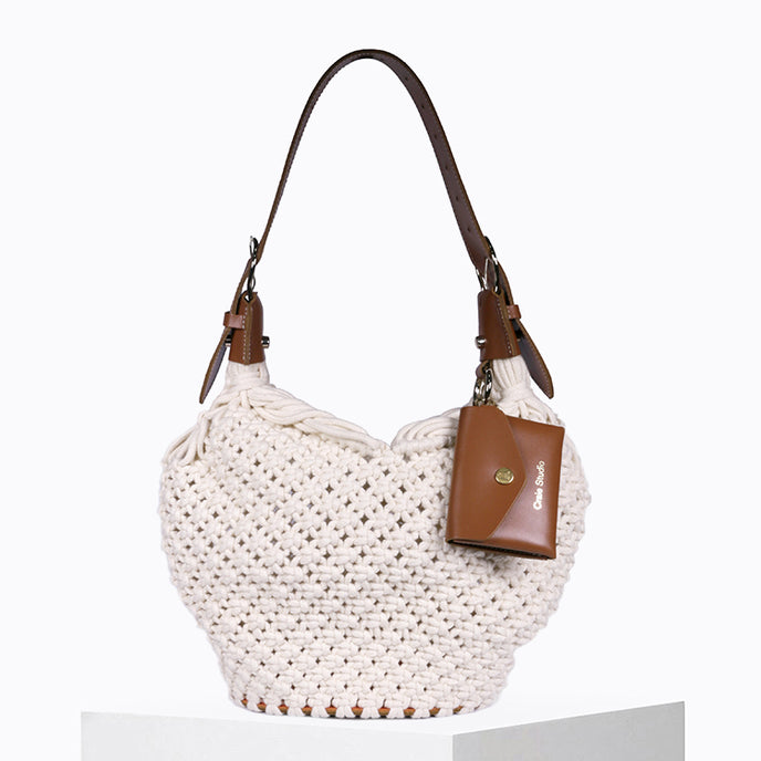 craie Sac Dream macramé Tan & Naturel