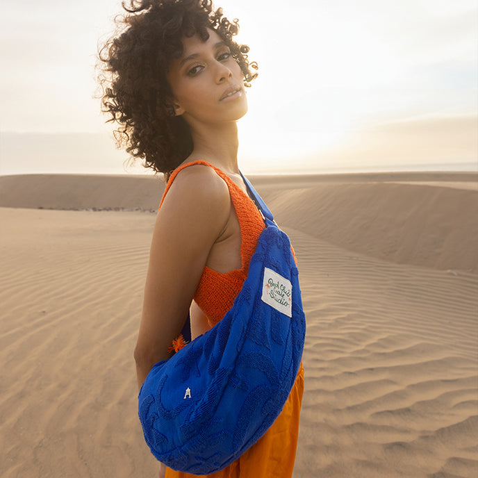 Craie Sac Horse éponge Feuilles Fauve