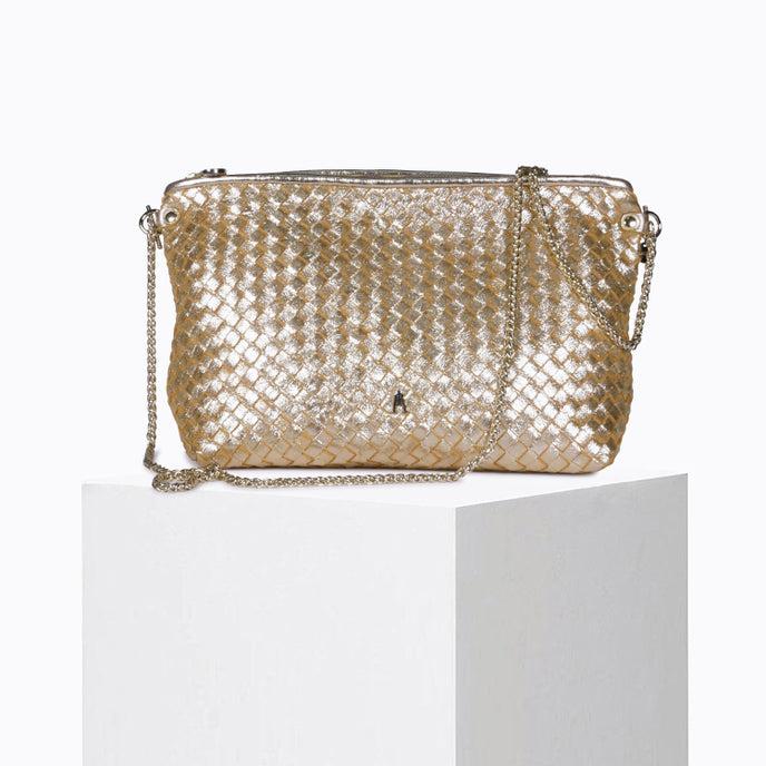 Craie Sac Mallow Tressé Or