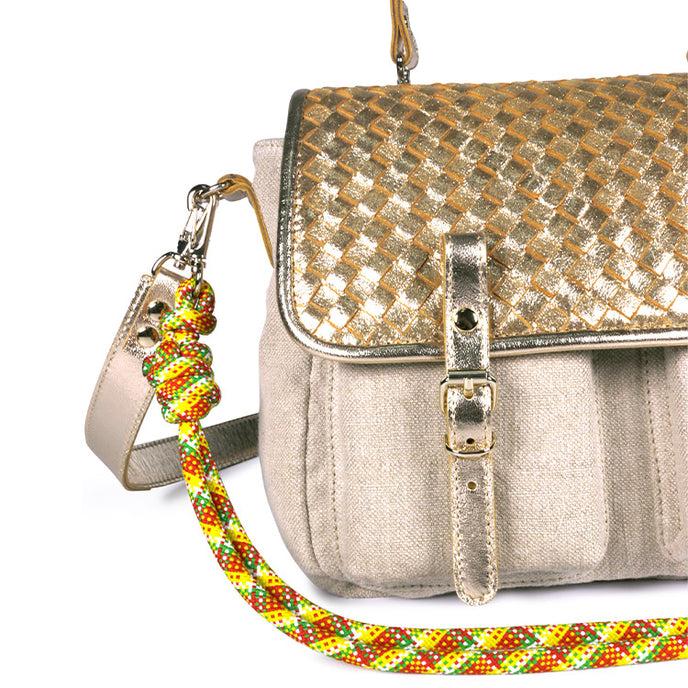 Craie Sac Mini Maths Toile Tressé Or