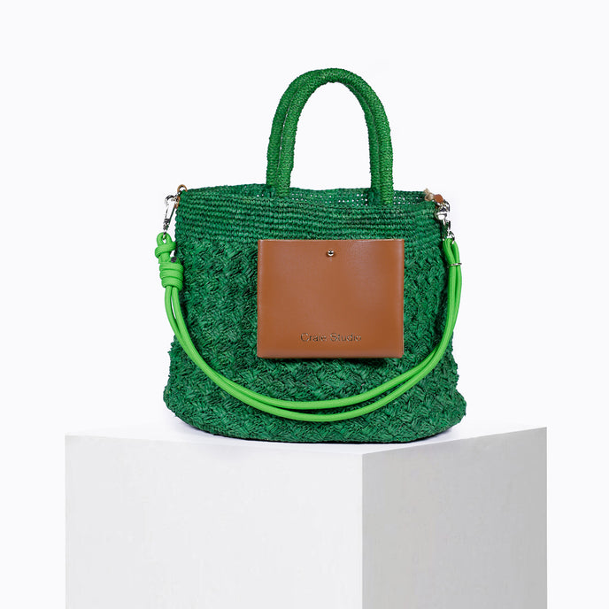 craie Sac Polochon Raphia Jelly