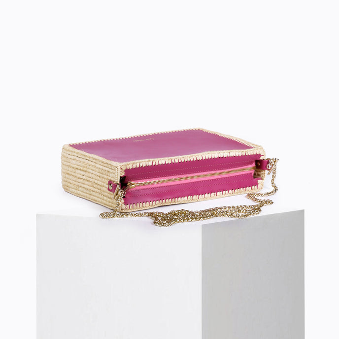 Craie Sac Tanger Raphia Rose Studio