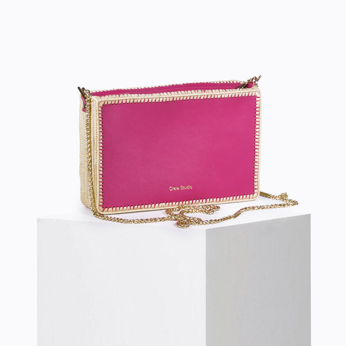 Craie Sac Tanger Raphia Rose Studio