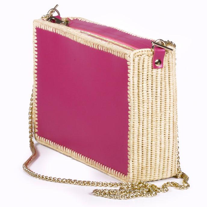 Craie Sac Tanger Raphia Rose Studio