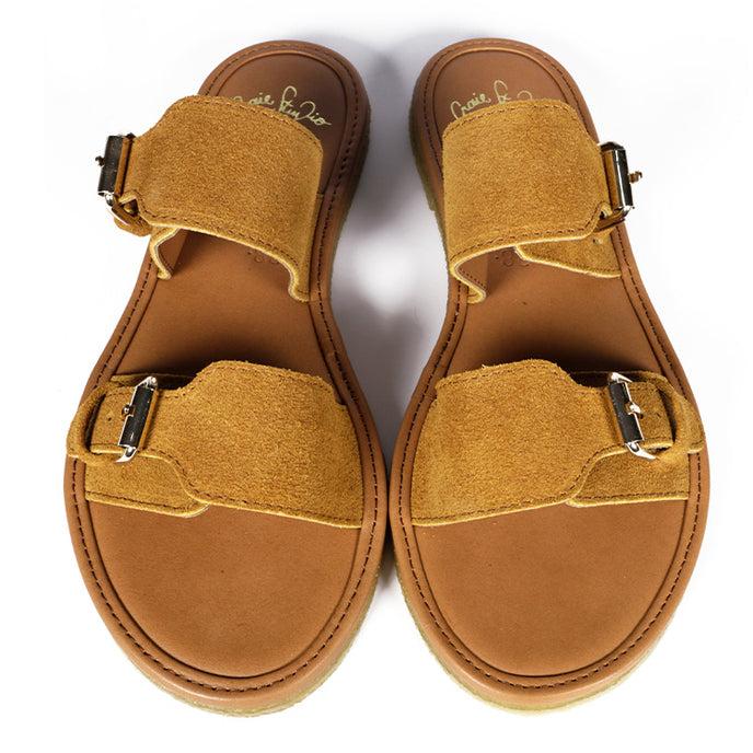 Craie Sandales Byron Daim Camel