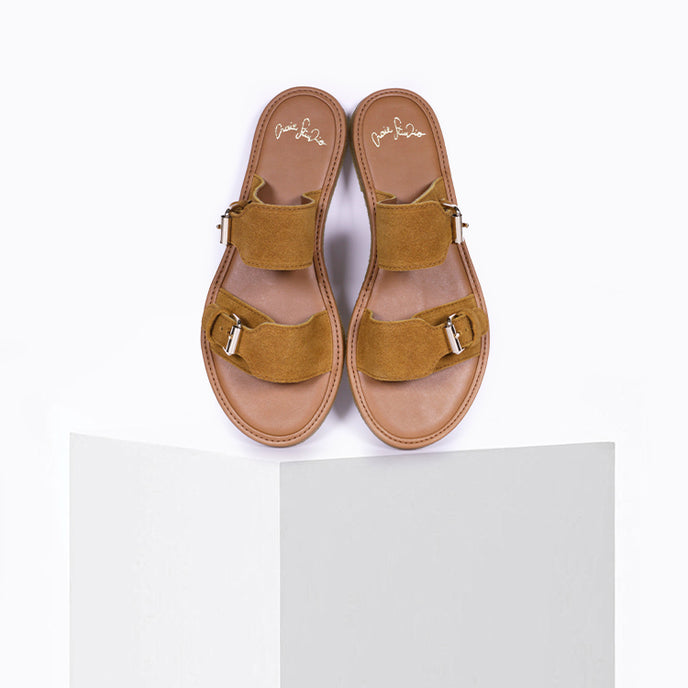 craie Sandales Byron Daim Camel