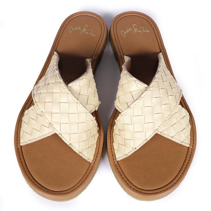 Craie Sandales Infiniti Tressé Butter