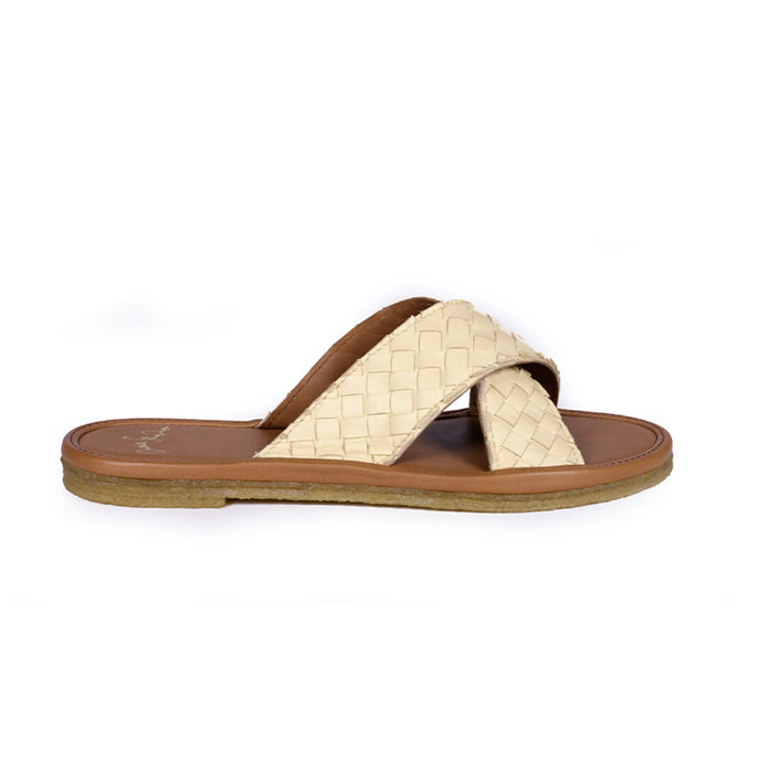 Craie Sandales Infiniti Tressé Butter