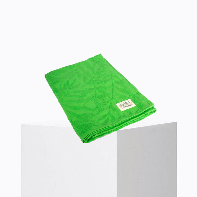 craie Serviette Feuilles Summer Green