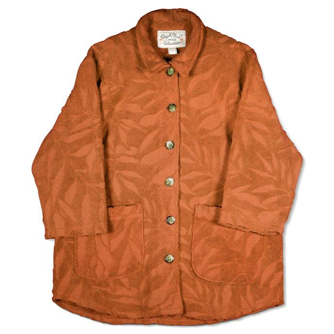 craie Veste Guada éponge Feuilles Fauve