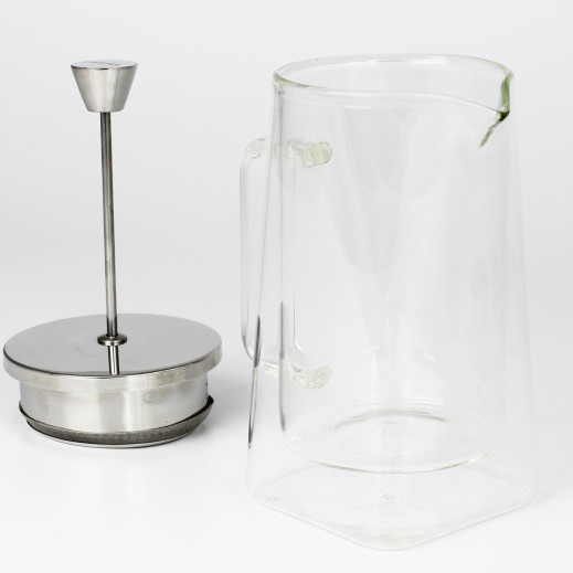Cristel Cafetière à Piston Double Paroi Robusta Verre Transparent Cafetières