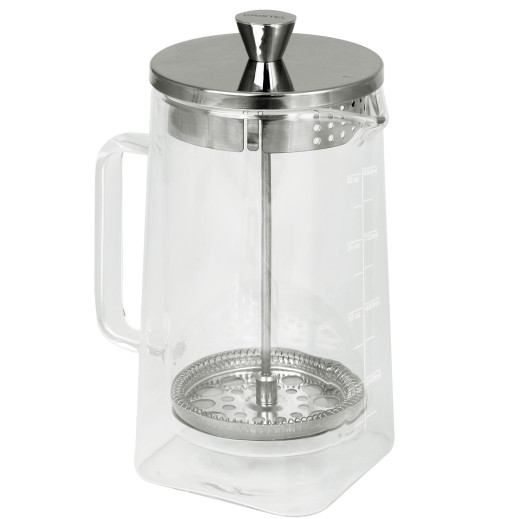 cristel Cafetière à piston double paroi Robusta Verre transparent Cafetières