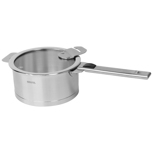 Cristel Casserole Inox Brossé à Poignée Amovible Strate