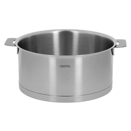 cristel Casserole inox brossé à poignée amovible Strate