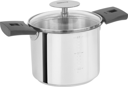 Cristel Casserole Haute Graduée Inox Mutine