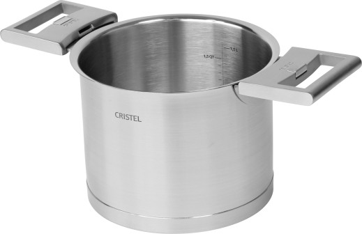Cristel Casserole Haute Graduée Inox Strate