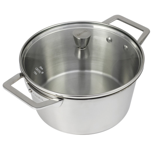Cristel Faitout Inox Brossé Avec Couvercle 1826