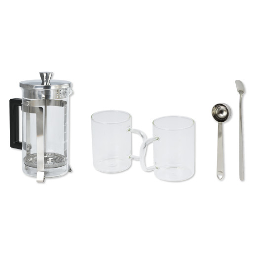Cristel Set Arabica Verre Transparent Cafetières
