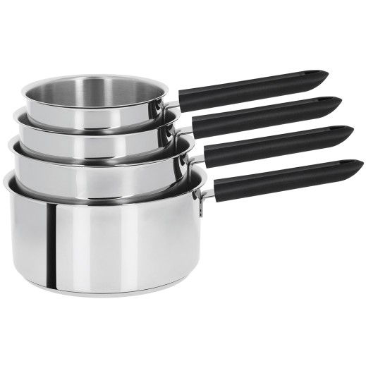 Cristel Set De 4 Casseroles Inox Inox Mutine