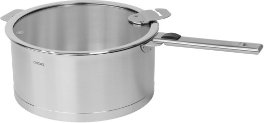 Cristel Faitout Inox Brossé à Poignée Amovible Strate