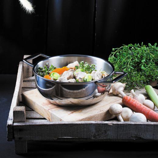 Cristel Faitout Inox Et Couvercle En Verre Castel'Pro®