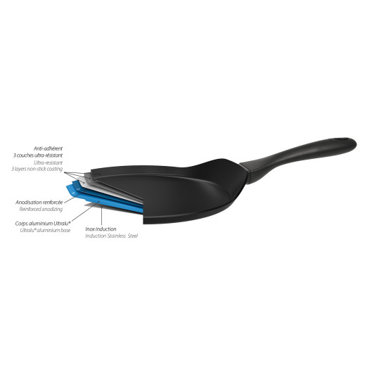 Cristel Poêle à Crêpes Aluminium - Antiadhésive Cookway®