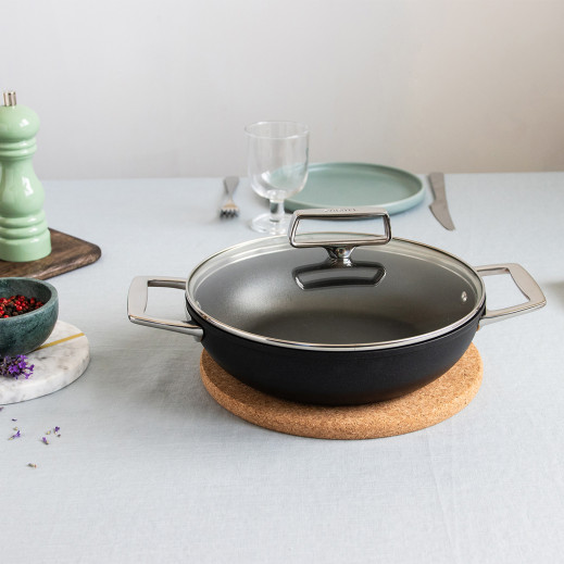 Cristel Sauteuse Aluminium à Anses Fixes Avec Couvercle Castel'Pro®