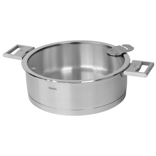 Cristel Sauteuse Inox Brossé à Poignée Amovible Strate