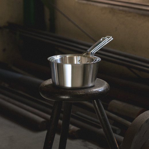 Cristel Série 3 Casseroles En Inox Brossé Inox 1826