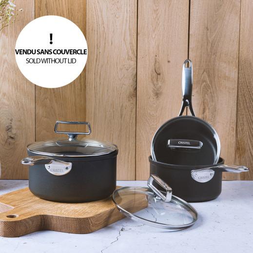Cristel Série De 3 Casseroles Aluminium Noir Castel'Pro®