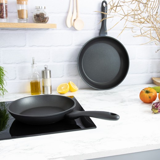 Cristel Set 2 Poêles Antiadhésives En Aluminium Noir Cookway®