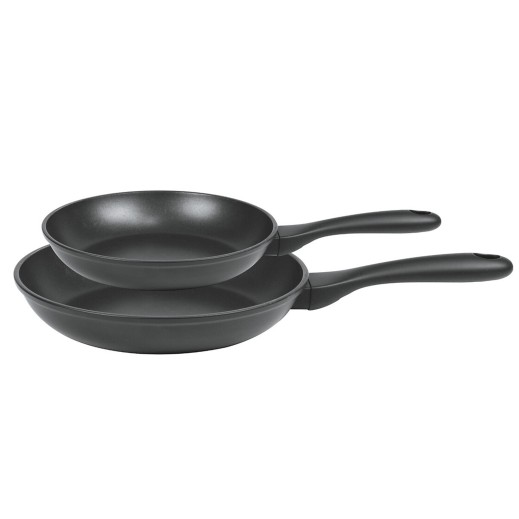 cristel Set 2 poêles antiadhésives en aluminium Noir Cookway®