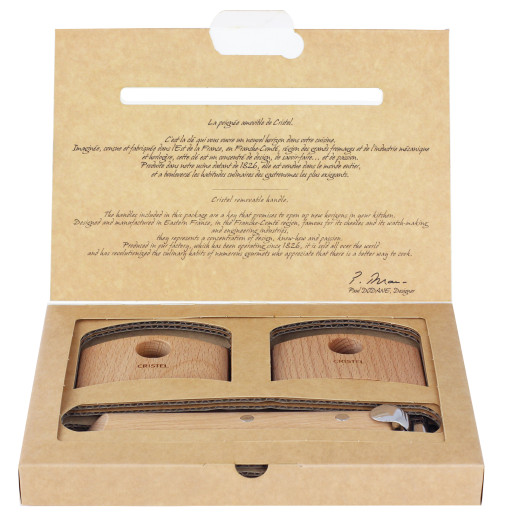 cristel Set poignée et anses Casteline bois Bois de hêtre Casteline