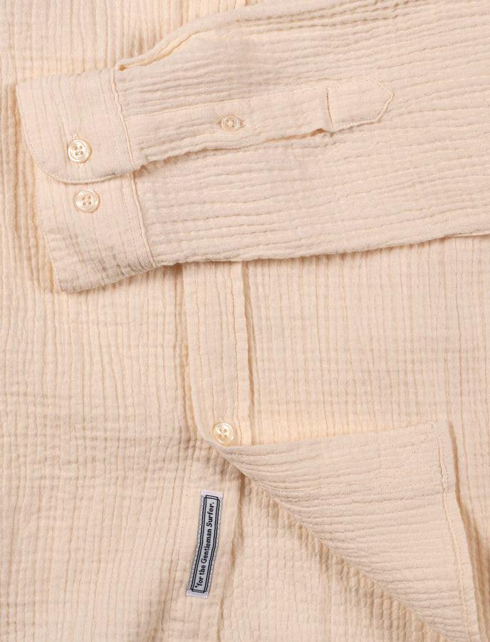 Cuisse De Grenouille CHEMISE BUTTON DOWN EN GAZE DE COTON CRÈME
