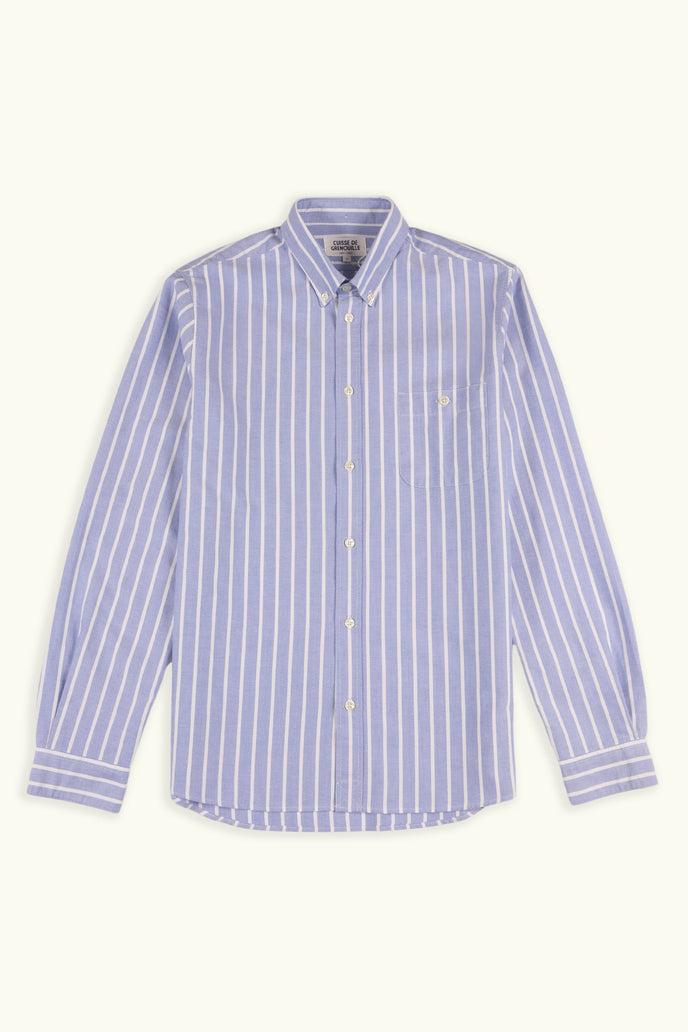 Cuisse De Grenouille CHEMISE OXFORD EN COTON RAYURES BLEU BLANC