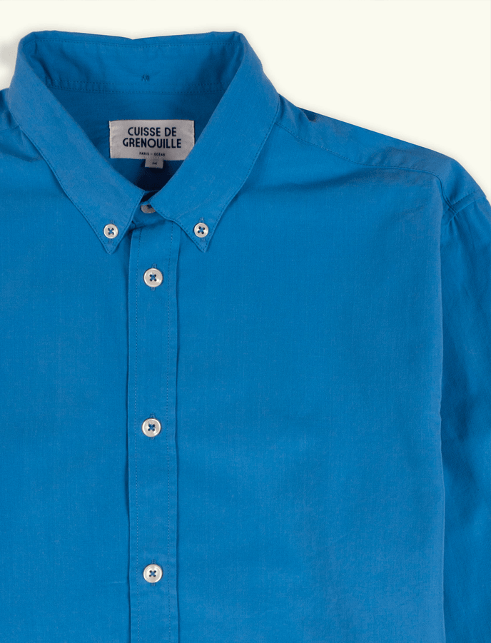 Cuisse De Grenouille CHEMISE EN POPELINE MARINE