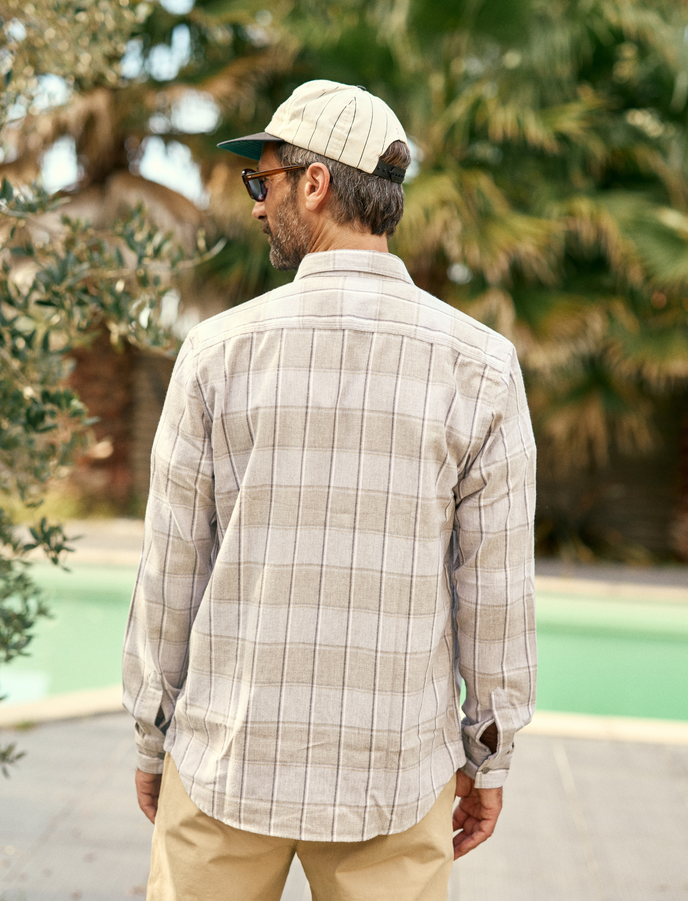 Cuisse De Grenouille CHEMISE KLOTAIRE GRIS - BLANC