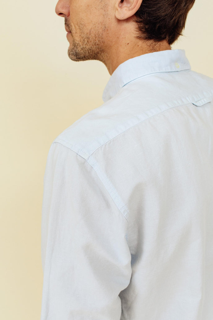 Cuisse De Grenouille CHEMISE NICOLAS BLEU CIEL