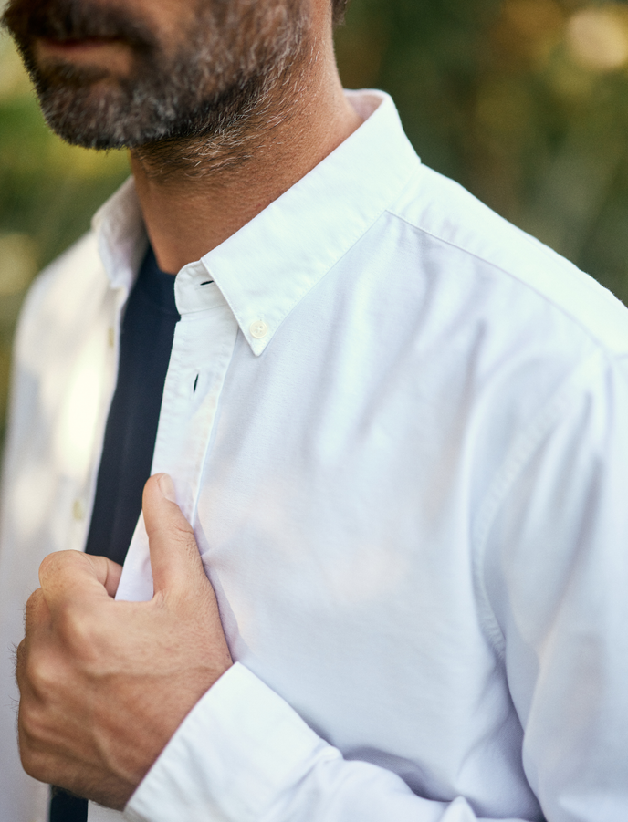 Cuisse De Grenouille CHEMISE OXFORD BLANCHE