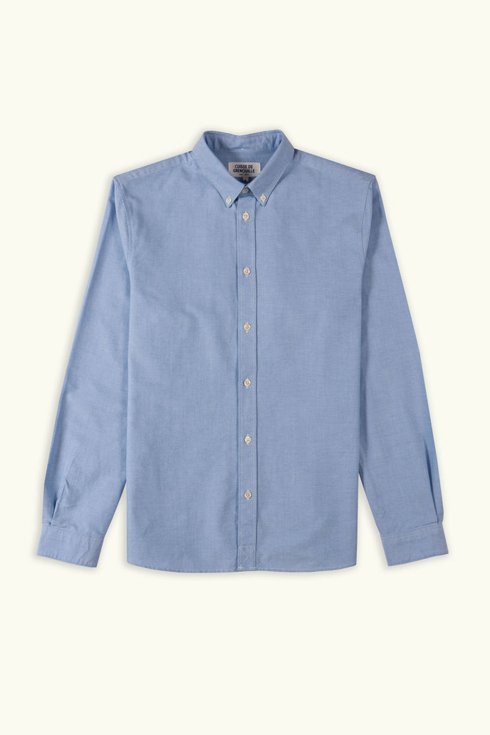 Cuisse De Grenouille CHEMISE OXFORD BLEU CIEL