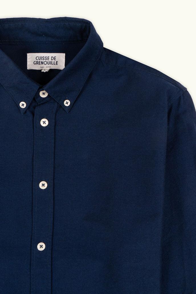 Cuisse De Grenouille CHEMISE OXFORD BLEU MARINE