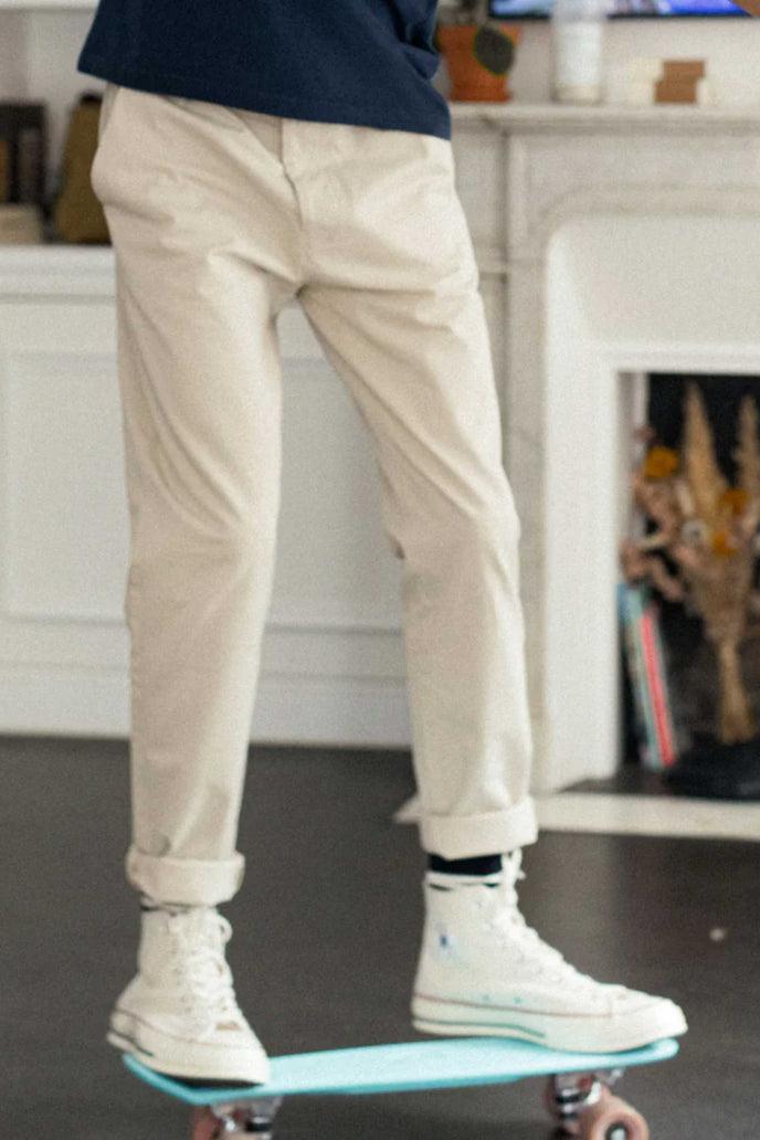 cuisse de grenouille CHINO PANT JACK ECRU